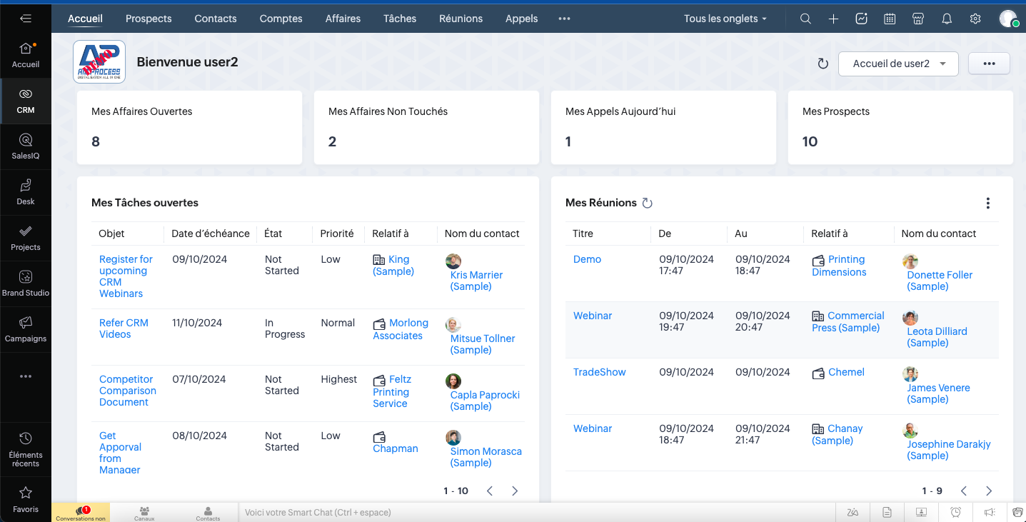 Zoho CRM Demo